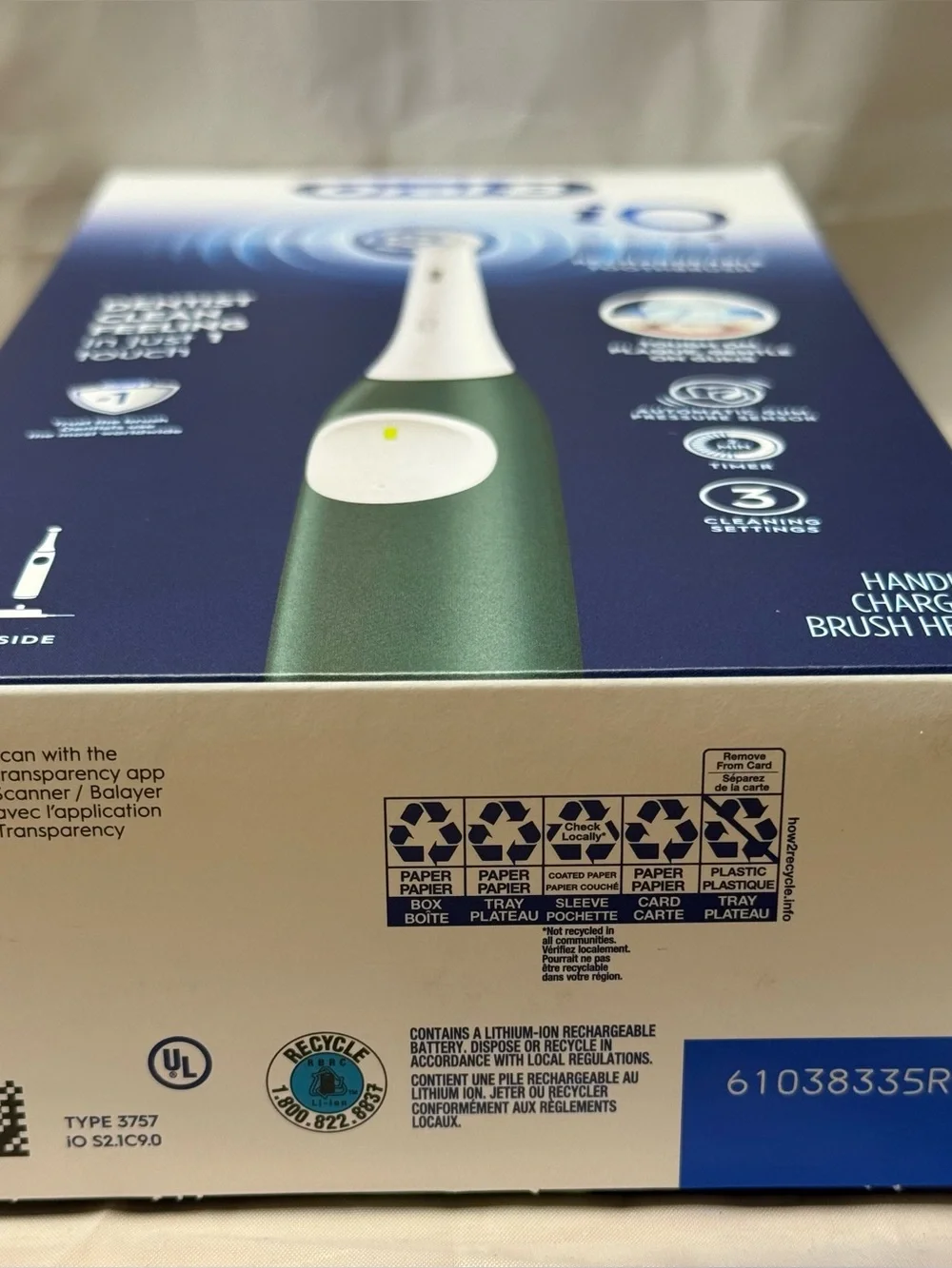 Oral‑B iO Series 2 Rechargeable Toothbrush — Green